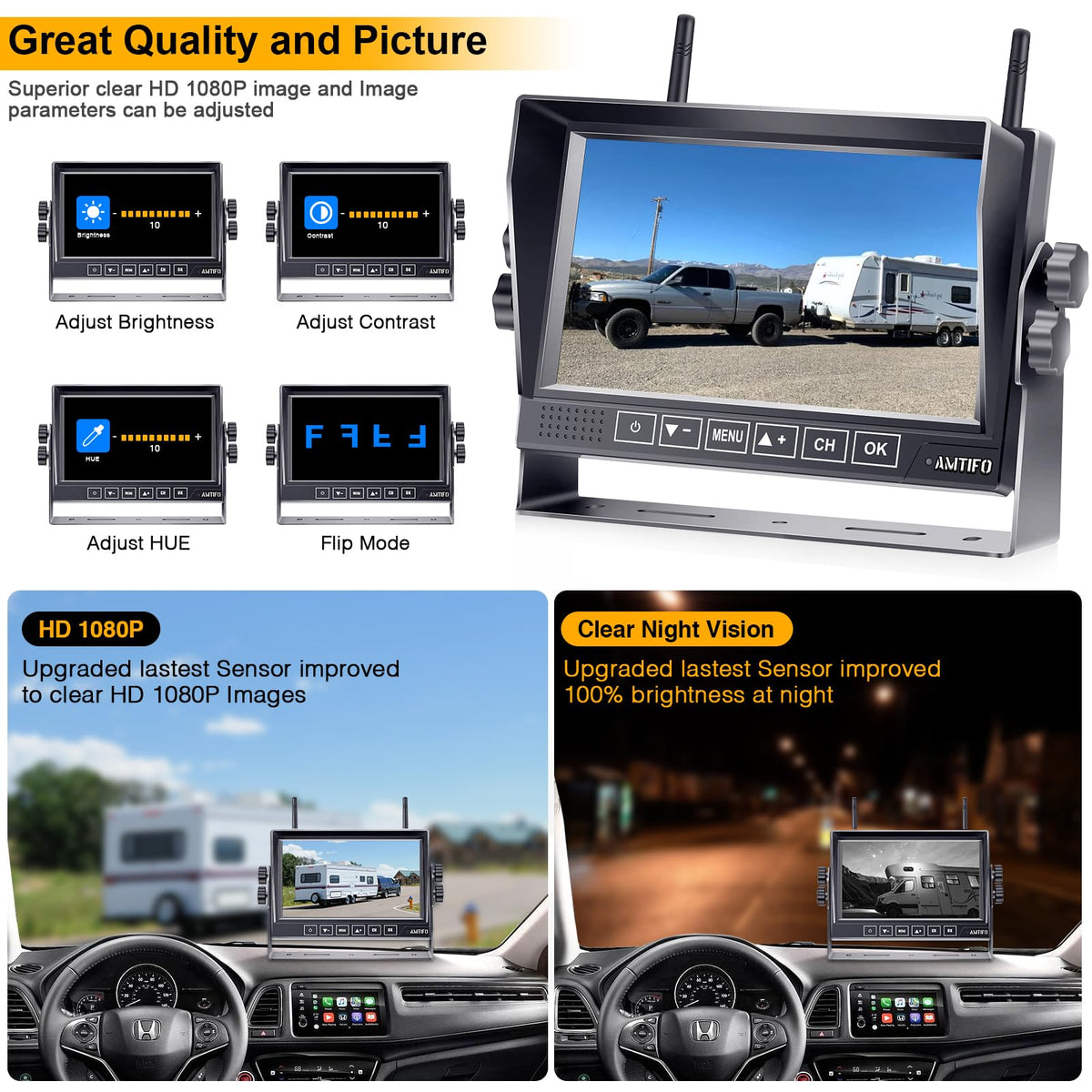 AMTIFO secure parking use case with rear-view monitoring