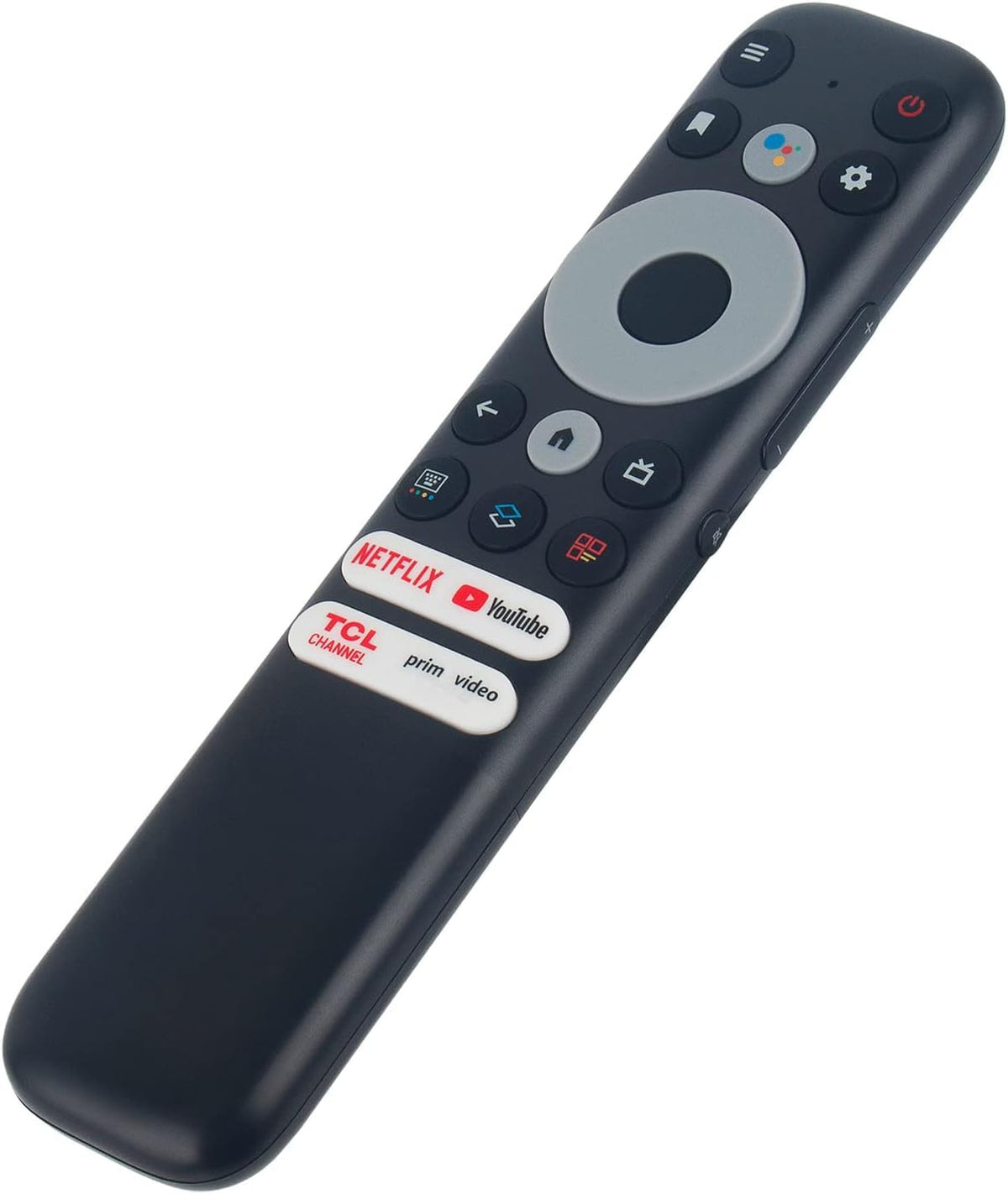 Amtone RC902N remote in use on TCL TV screen for easy navigation.