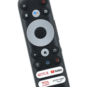 Amtone RC902N remote side view highlighting slim profile and tactile buttons.