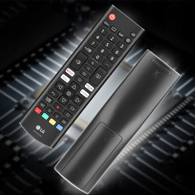 Amtone remote side profile displaying slim ABS build for durable everyday handling