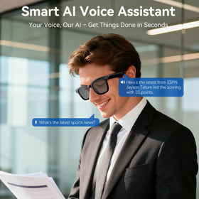 Amwentu AI glasses open-ear audio enables hands-free calls