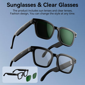 Amwentu AI glasses photochromic lenses adjust UV protection automatically
