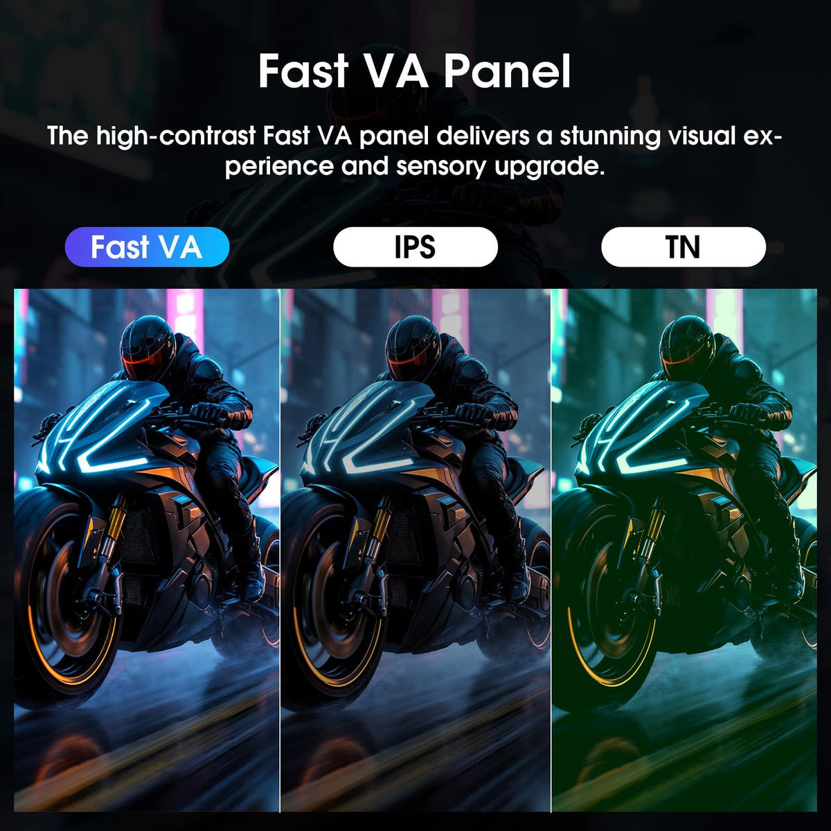 Amzfast 24in gaming monitor displays 200Hz for smoother action and reduced blur