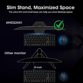 Amzfast eye care features reduce blue light for late-night gaming sessions