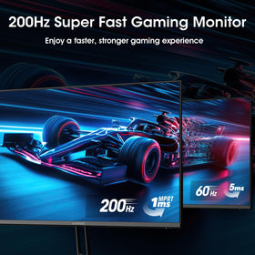 Amzfast 24in VA panel close-up shows vibrant colors and wide viewing angles
