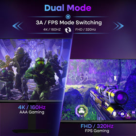 Amzfast 27-inch IPS panel with 1ms response time ideal for fast-paced shooters