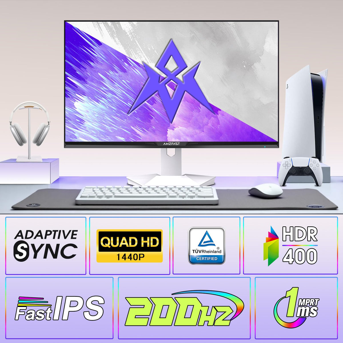 Amzfast monitor side ports showing versatile connectivity for modern rigs