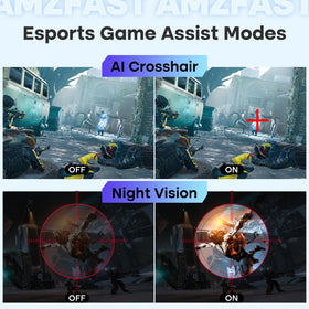 Amzfast 96% DCI-P3 color coverage gives vibrant visuals.