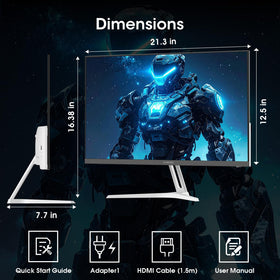 Amzfast AMZG24X1W tilt adjustment for comfortable viewing