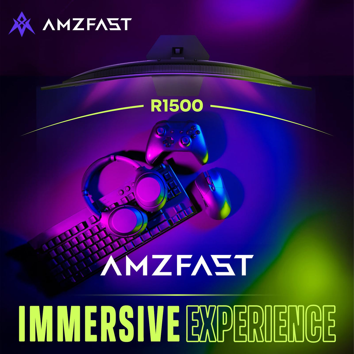 Amzfast AMZG27C1 FreeSync reduces tearing for smoother gameplay
