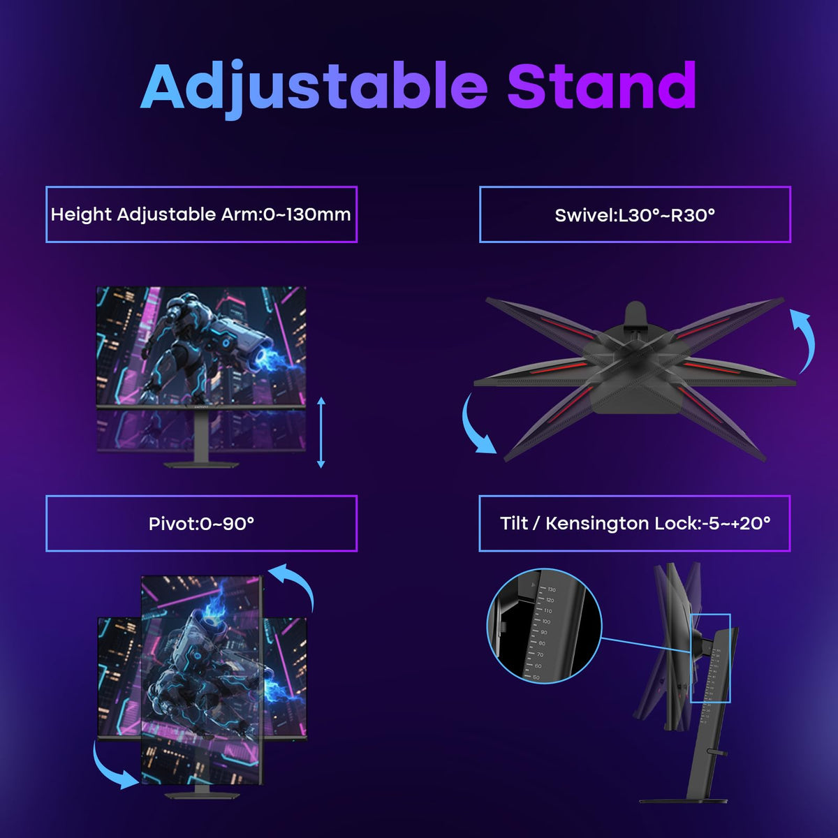 Amzfast built-in speakers image highlighting two-way audio for immersive ambience