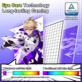 Amzfast G25F6F TÜV eye care certified panel supports comfy long sessions.