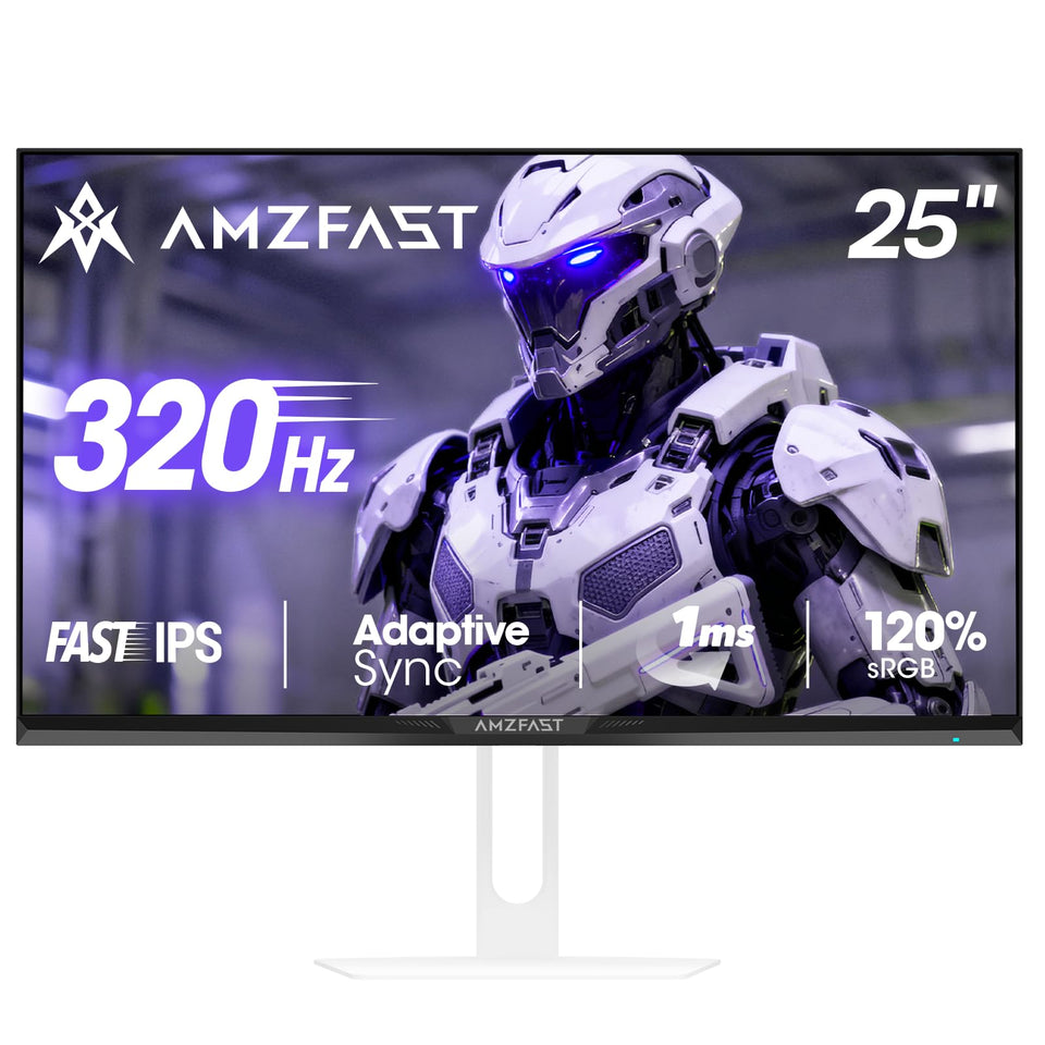 Amzfast G25F6F front view, a 25-inch esports monitor for immersive gaming.