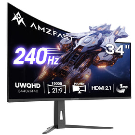Amzfast G34C8 Pro ultrawide 3440x1440 display for immersive gaming