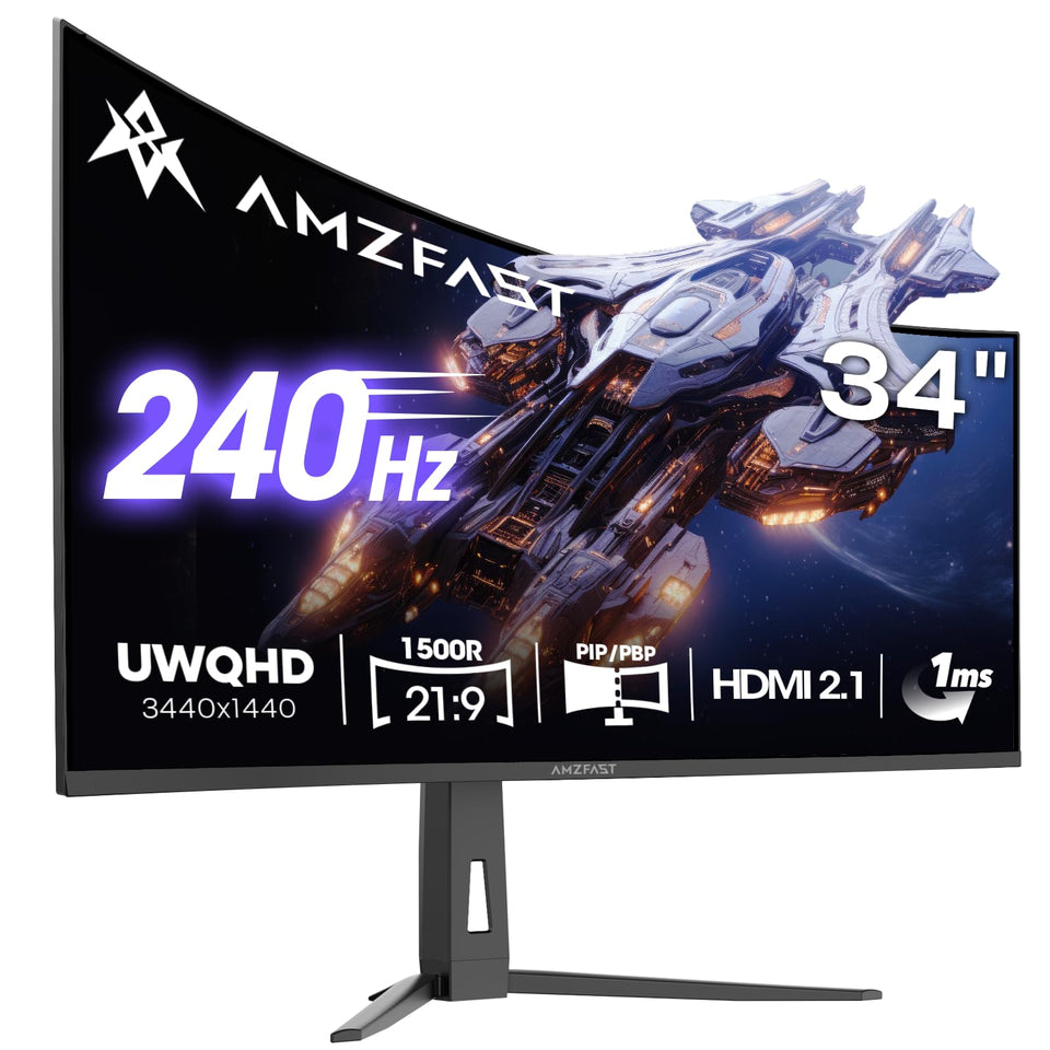 Amzfast G34C8 Pro ultrawide 3440x1440 display for immersive gaming