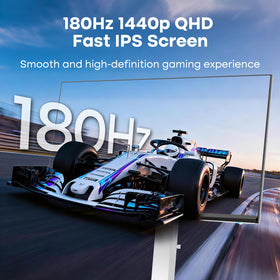 Amzfast QHD 2560x1440 display delivers sharp detail for gaming.