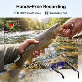 AMZISH AI Smart Glasses IP65 protection against sweat and splashes.
