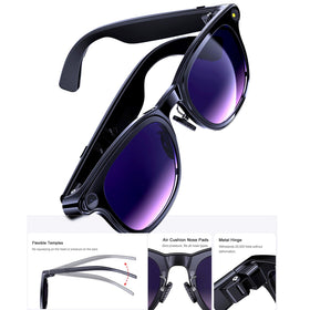 AMZISH AI Smart Glasses real-time translation across 144 languages.