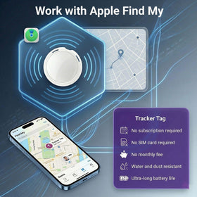 AMZSMT GPS tracker left behind alert showing instant connection reminders