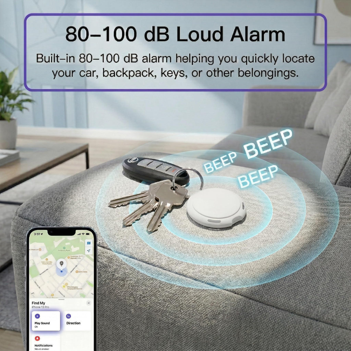 AMZSMT GPS tracker with replaceable battery for long lasting use