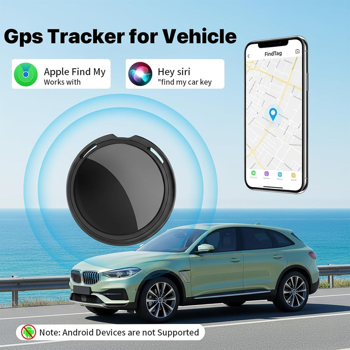 AMZSMT GPS tracker CR2032 battery lasts over a year.
