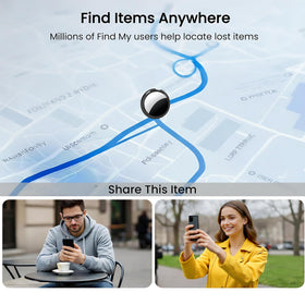 AMZSMT tracker tag waterproof design with replaceable battery