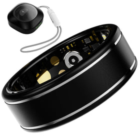 Anarow ring front view showing a sleek, discreet wellness companion.