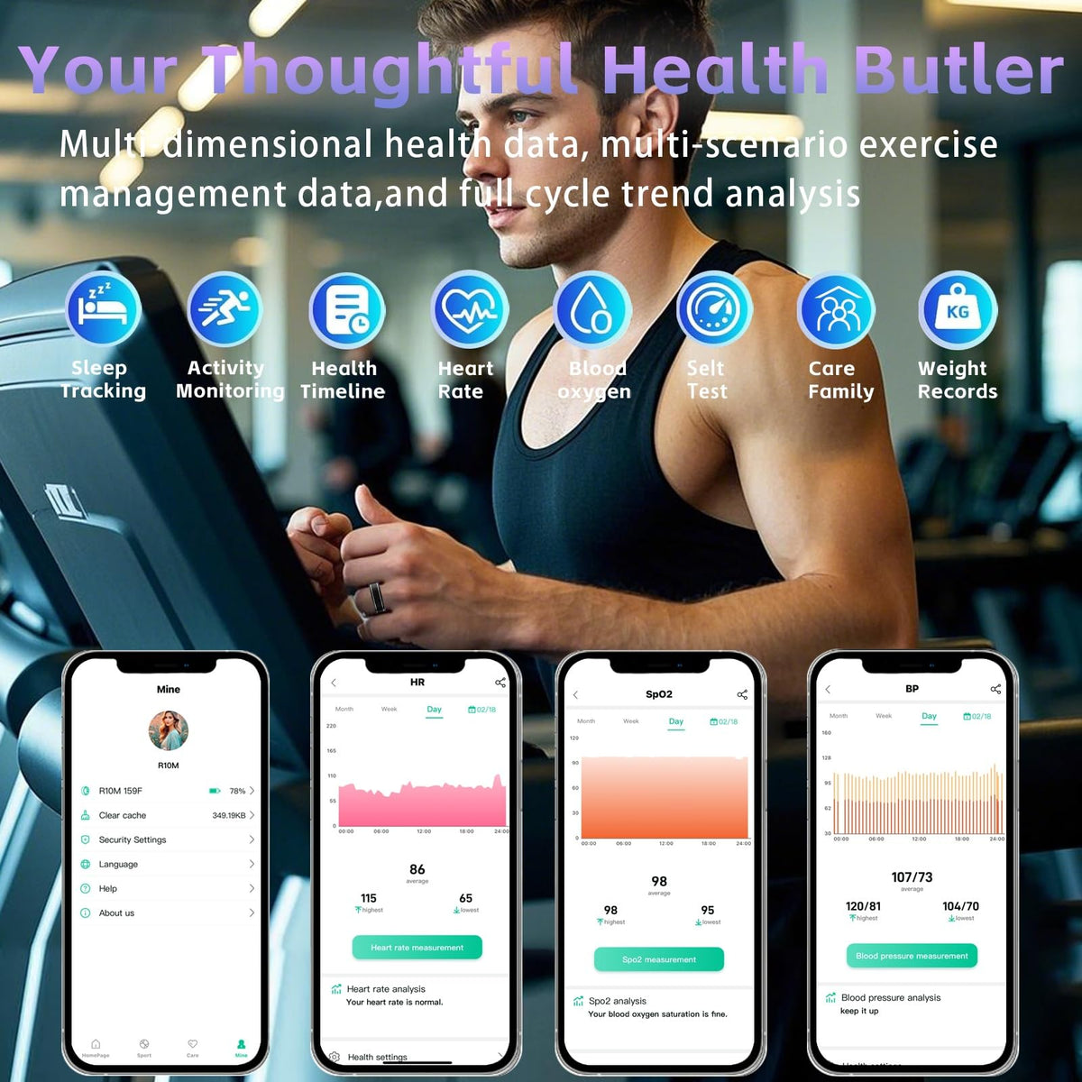 Anarow Ring sleep-tracking view with cycle insights