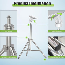Anautin tripod ball head closeup shows 360-degree adjustment for precise aiming benefit