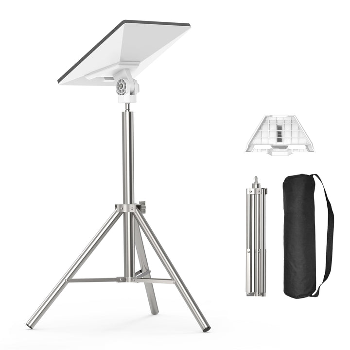Anautin tripod front view showing stable metal frame and easy setup benefit