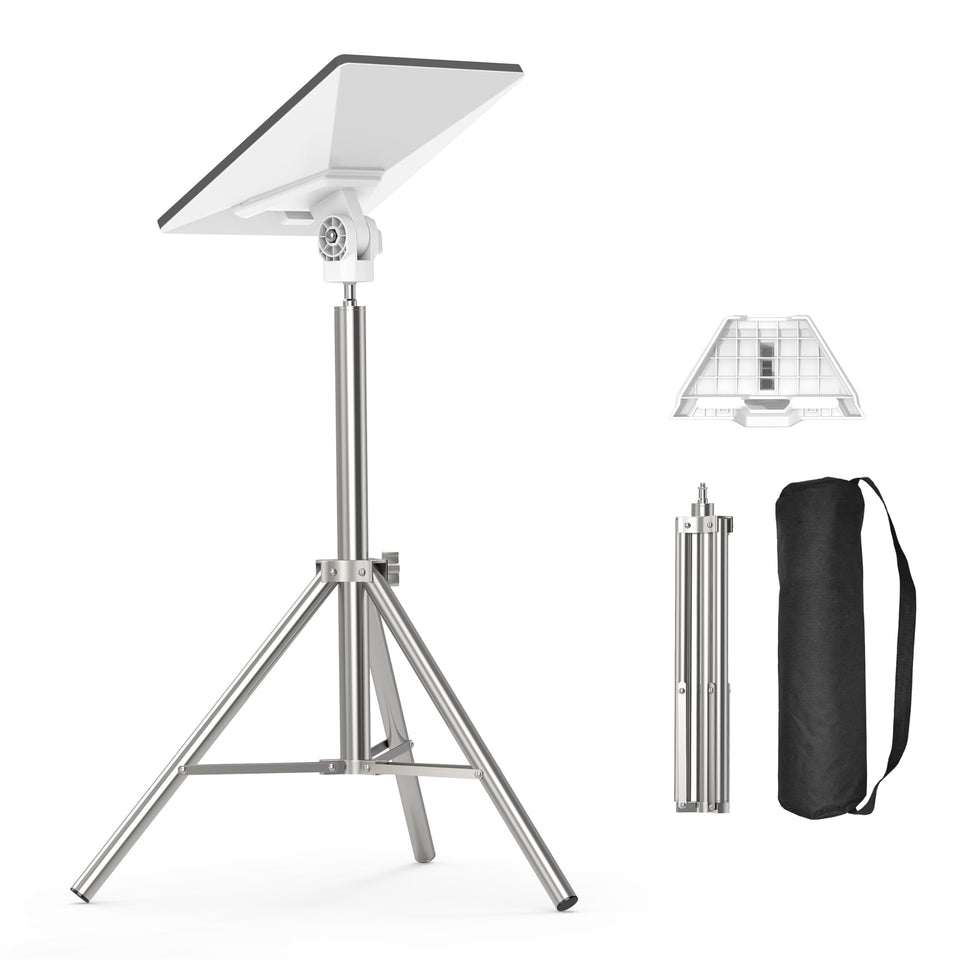 Anautin tripod front view showing stable metal frame and easy setup benefit