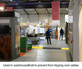 Anbotek cord protector used in pedestrian areas with carts