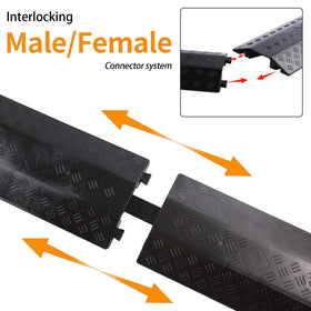 Anbotek drop-trak cord ramp in black for professional settings