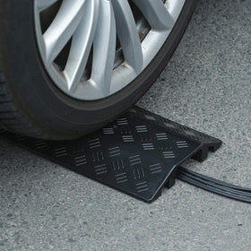 Anbotek durable cable protector supports pedestrian traffic and light carts.