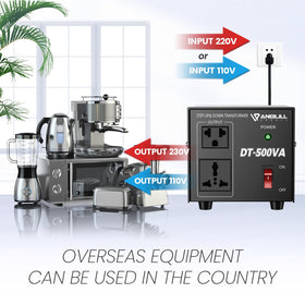 Anbull detailed image of 110V US outlet offering reliable step-down power