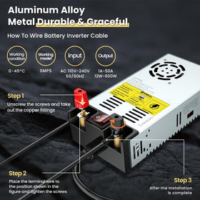 Anbull powering LED strip demonstrating stable 12V output benefit