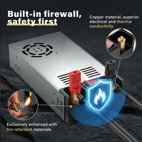 Anbull pure copper terminal close-up highlighting improved conductivity