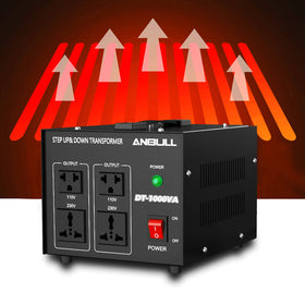 Anbull voltage converter metal casing image demonstrating sturdy construction