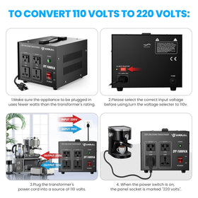 Anbull voltage converter side view highlighting durable metal housing for longevity