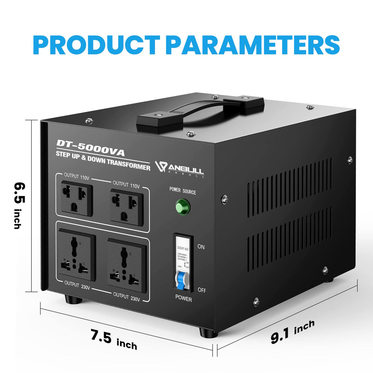 Anbull universal outlets support diverse plug types with global devices.