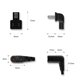 Ancable 6 ft angled cord fits tight behind flat screens.