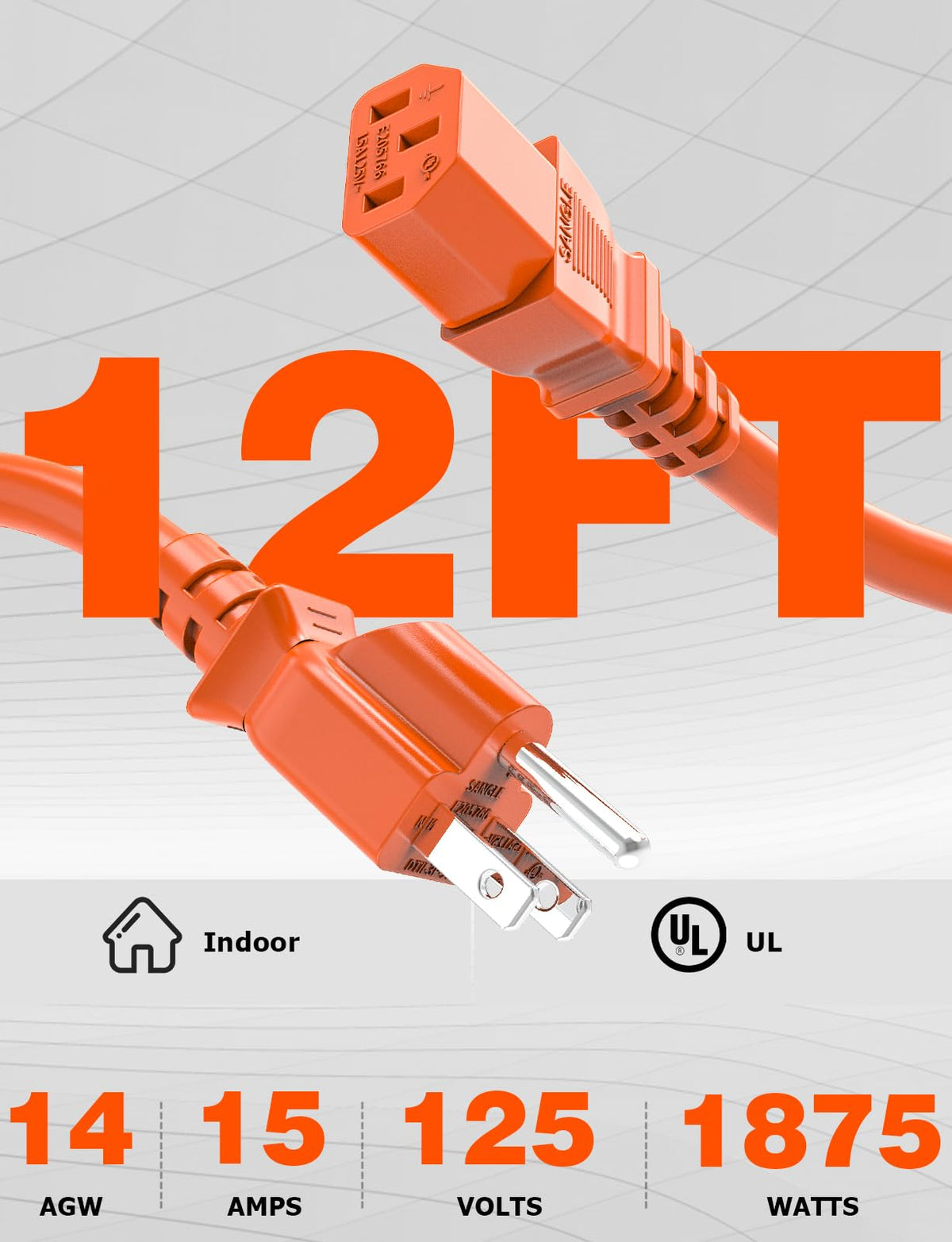 Ancable outdoor-durable cable withstands wind, rain, and rugged terrains for reliable outdoor power.