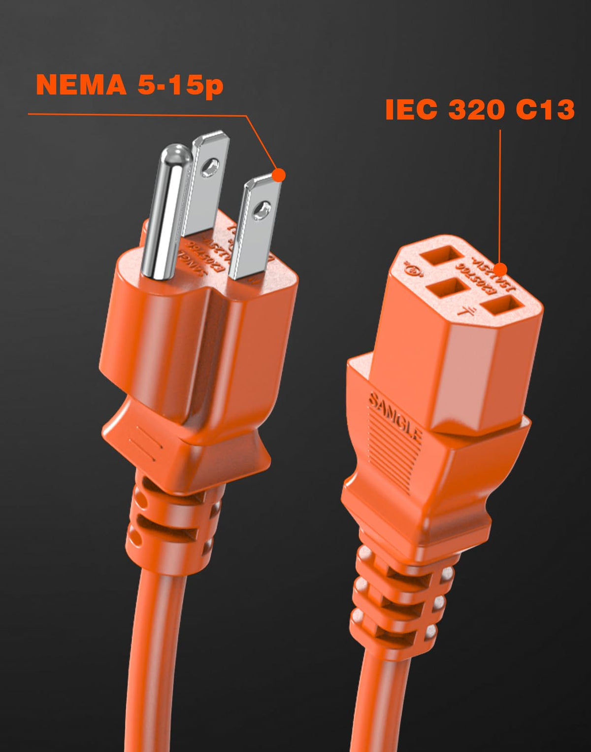 Ancable 6ft power cord length enables flexible outdoor setups.