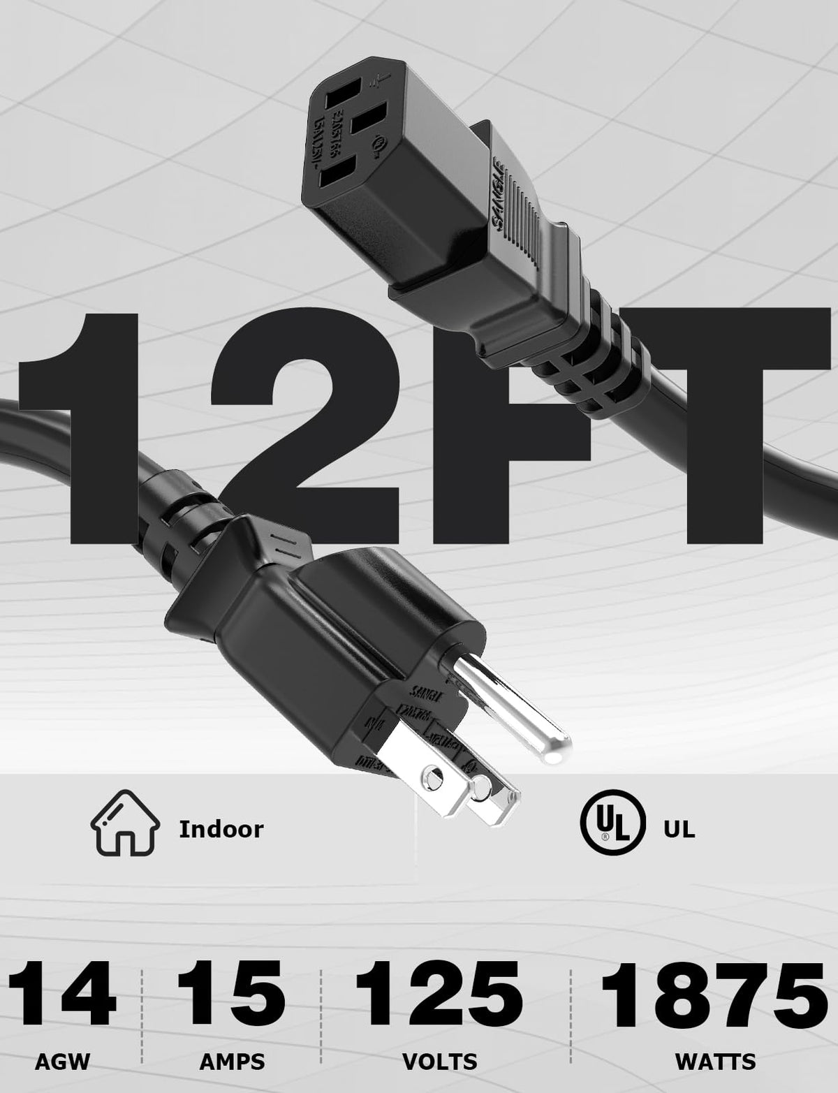 Ancable UL-grounded 3-prong plug enhances safety during camping or emergencies