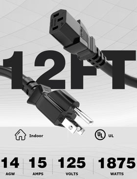 Ancable UL-grounded 3-prong plug enhances safety during camping or emergencies