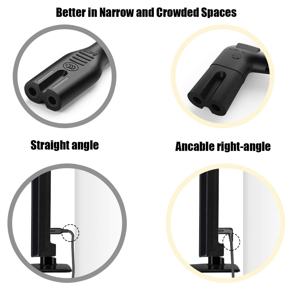 Ancable UL-listed 125V-7A cord prioritizes safety in daily use.