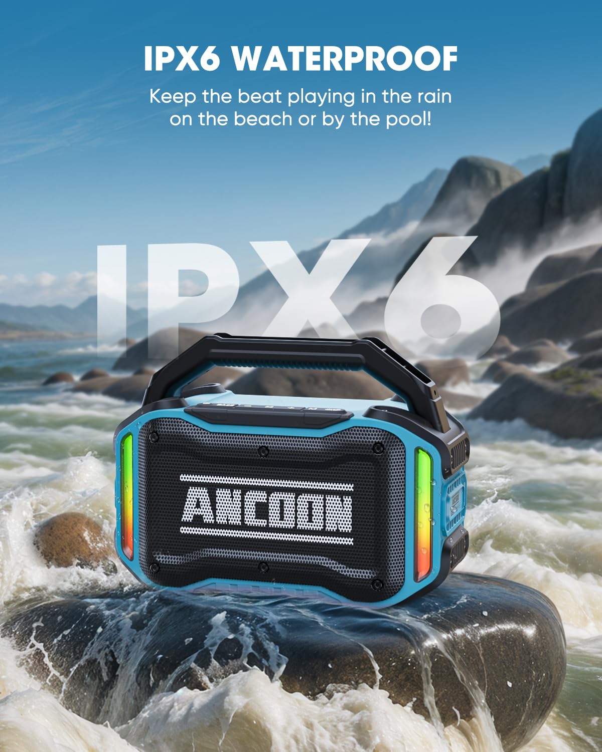 ANCOON 10000mAh battery powering all day music sessions
