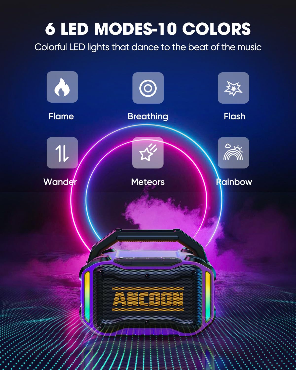 ANCOON 20-hour playtime keeps music going through long workdays and trips.