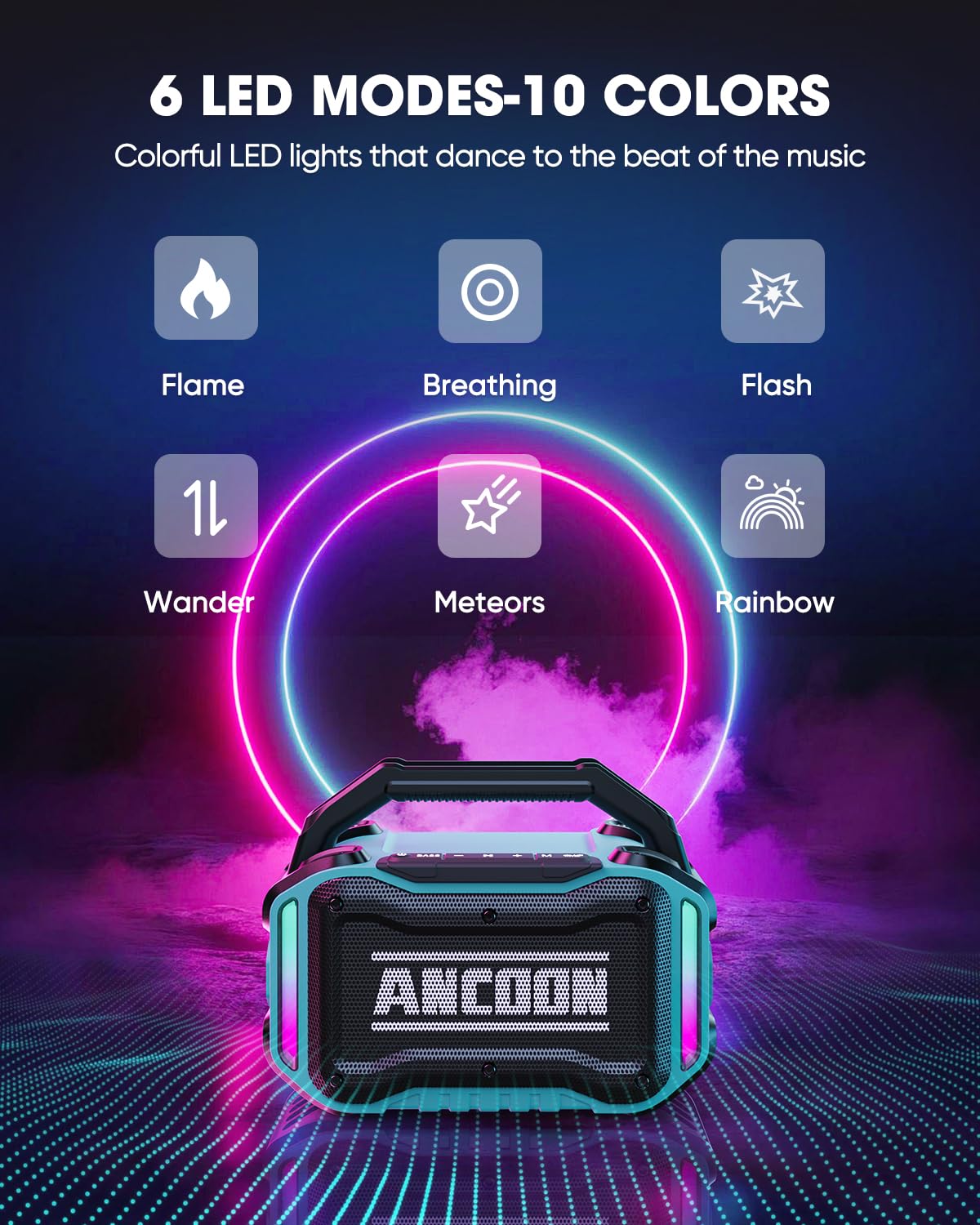 ANCOON six light modes enhance party ambiance