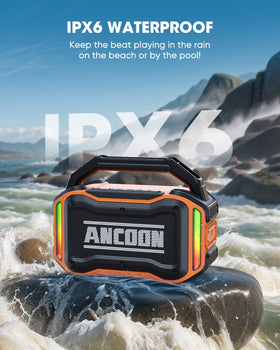 ANCOON speaker battery provides over 20 hours of playtime on a full charge.
